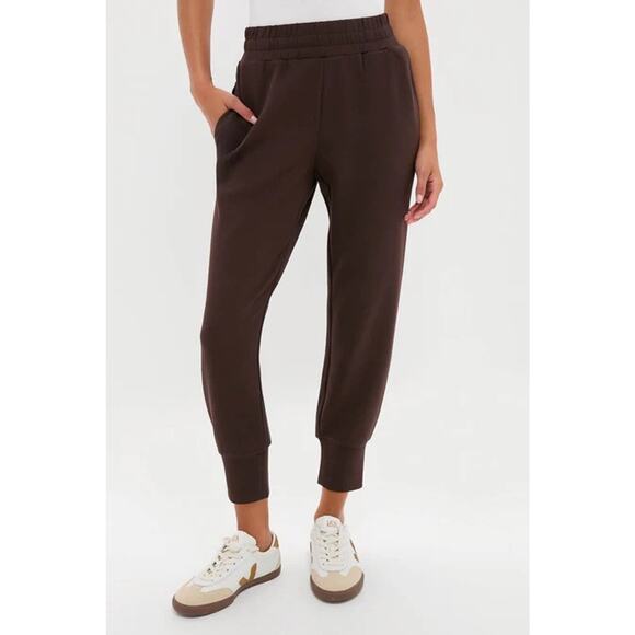 NWT Varley Coffee Bean The Slim Cuff Jogger Pant Brown Loungewear 25 Medium - Picture 1 of 8